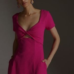 Anthropologie maeve small pink dress